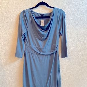 New Ann Taylor rouched cocktail dress 3/4 sleeves